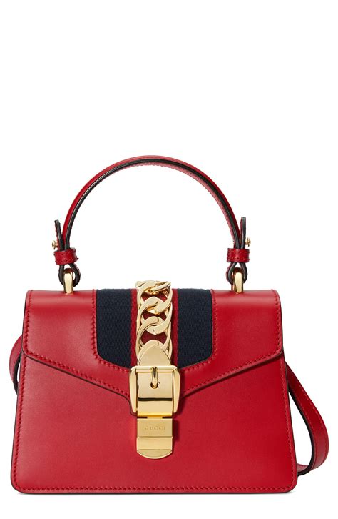 gucci mini sylvie|gucci mini sylvie top handle bag.